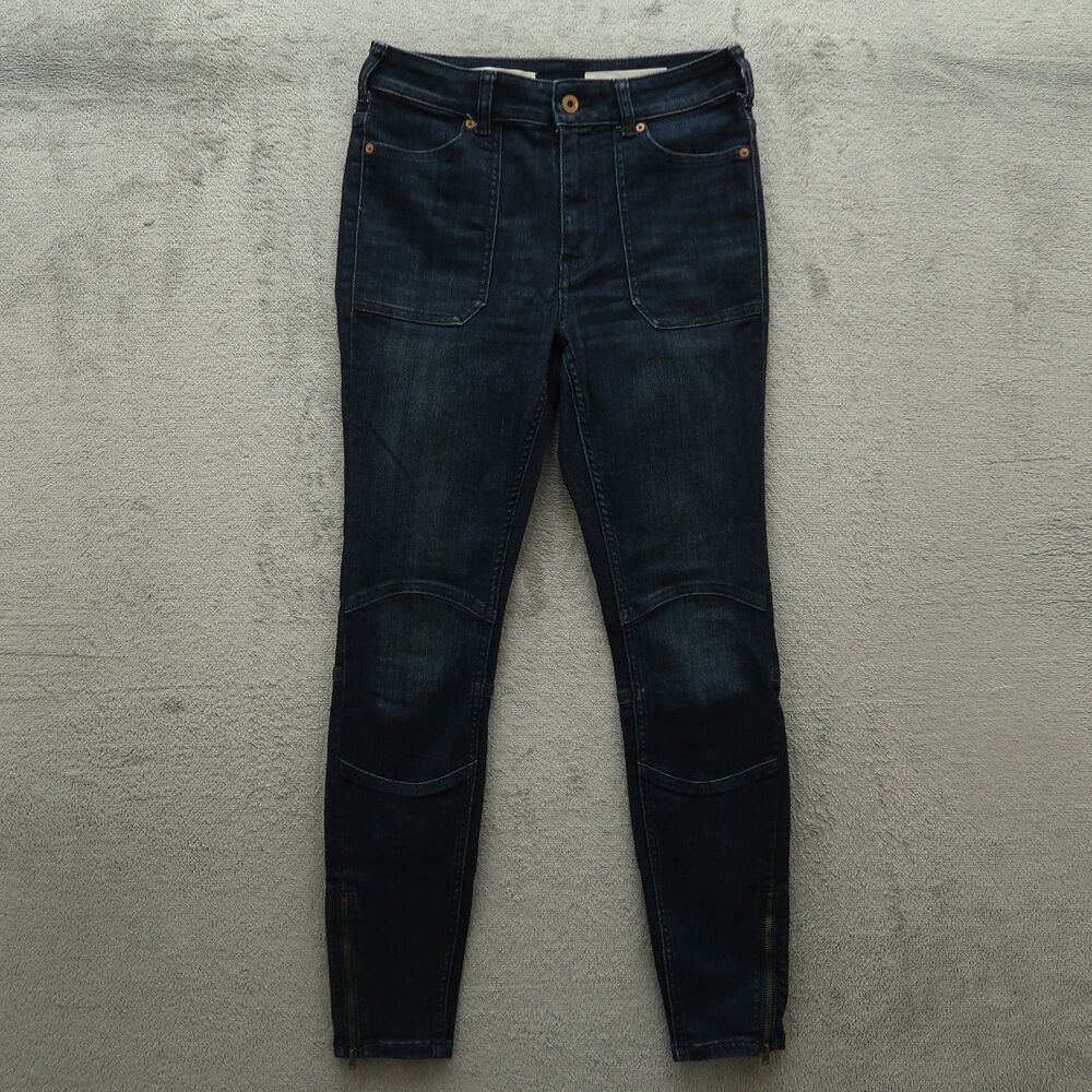 Pilcro Jeans Women's Size 27 Blue High-Rise Legging Denim 27" Inseam Stretch